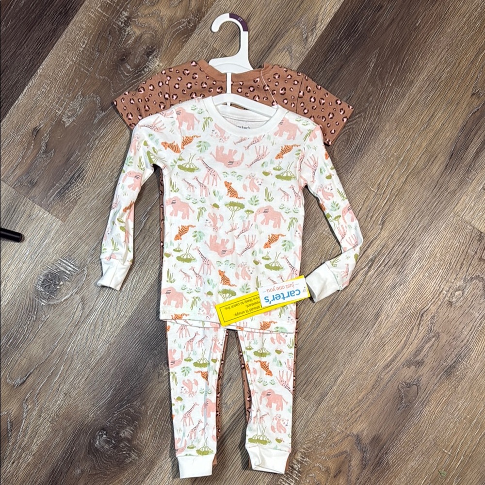 Carter's Pajamas - 2 Sets Animal Print